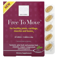 New Nordic, Free to Move, 60 таблеток