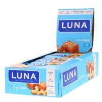 Clif Bar, Luna, Whole Nutrition Bar, Sea Salt Caramel, 15 Bars, 1.69 oz (48 g) Each