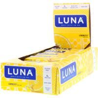 Clif Bar, Luna, Whole Nutrition Bar for Women, Lemonzest, 15 Bars, 1.69 oz (48 g) Each