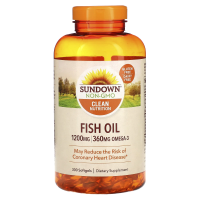 Sundown Naturals, Рыбий жир, 1200 мг, 300 мягкие капсул
