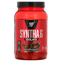 BSN, Изолят Syntha-6, протеиновая смесь для приготовления напитков, шоколадный молочный коктейль, 2,01 фунта (912 г)