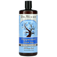 Dr. Woods, Видение ши, очищающее кастильское мыло с перечной мятой, 32 жидких унций (946 мл)