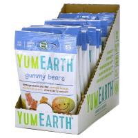 YumEarth, Жевательные мишки, разные вкусы, 12 упаковок, 71 г (2,5 унции) каждая