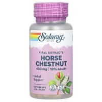 Solaray, Vital Extracts, конский каштан, 400 мг, 60 растительных капсул