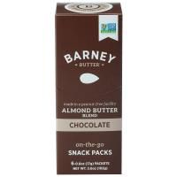 Barney Butter, Миндалевое масло, закуска для употребления на ходу, шоколад, 6 пакетиков, 0,6 унц. (17 г) каждый