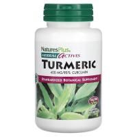 Nature's Plus, Herbal Actives, Куркума, 400 мг, 60 растительных капсул