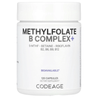 Codeage, комплекс с метилфолатом группы B, 120 капсул