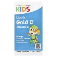 California Gold Nutrition, Children's Liquid Gold Vitamin C, реагент фармацевтической чистоты, со вкусом натурального апельсина, 4 ж. унц.(118 мл)