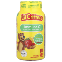 L'il Critters, Жевательные витамины Immune C с цинком и эхинацеей, 190 жевательных таблеток