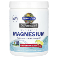 Garden of Life, Dr. Formulated, порошок магния из цельных продуктов, малина и лимон, 421,5 г
