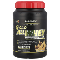 ALLMAX Nutrition, AllWhey Gold, 100% сывороточный протеин+ премиум-изолят сывороточного протеина, шоколад и арахисовое масло, 2 фунта (907 г)