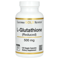 California Gold Nutrition, L-глутатион (восстановленный), 500 мг, 120 растительных капсул
