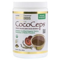 California Gold Nutrition, CocoCeps, растворимый органический темный какао напиток, 225 г