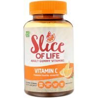 Hero Nutritional Products, Slice of Life, Adult Gummy Vitamins, Vitamin C, All Natural Orange Flavor, 60 Gummies