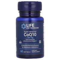 Life Extension, суперубихинол коэнзим Q10 с улучшенной поддержкой митохондрий, 100 мг, 60 мягких таблеток