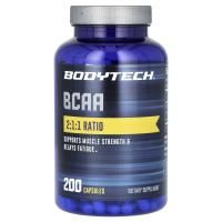 BodyTech, BCAA, 200 капсул