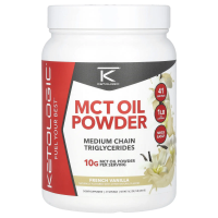 KetoLogic, порошок из масла MCT, со вкусом французской ванили, 454 г (1 фунт)