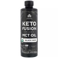 Dr. Axe / Ancient Nutrition, Keto Fusion, органическое масло с MCT, черный тмин, 473 мл (16 жидк. унций)