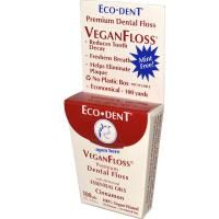 Eco-Dent, Зубная нить VeganFloss, корица, 100 ярдов (91,44 м)