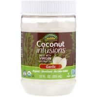 Now Foods, Ellyndale Naturals, кокосовые инъекции, вкус чеснока, 355 мл