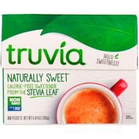 Truvia, Naturally Sweet Calorie-Free Sweetener, 80 Packets, 5.64 oz (160 g)