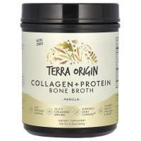 Terra Origin, Collagen + Protein Bone Broth, Vanilla, 16.43 oz (466 g)