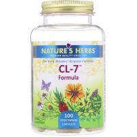 Nature's Herbs, CL-7 Формула, 100 вегетарианских капсул