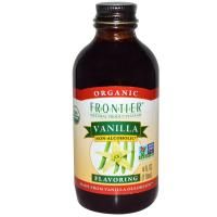 Frontier Natural Products, Ароматизатор ванили, без спирта, 4 жидких унции (118 мл)