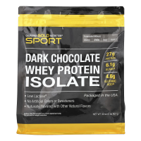 California Gold Nutrition, Изолят сывороточного белка, темный шоколад, 2 фунта (908 г)
