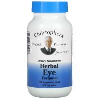 Christopher's Original Formulas, Травяная формула для глаз, 475 мг в каждой, 100 растительных капсул