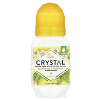 Crystal Body Deodorant, Натуральный шариковый дезодорант, ромашка & зеленый чай, 2,25 ж. унц. (66 мл)