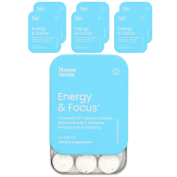 NeuroGum, NeuroMints, энергия и концентрация, перечная мята, 6 пакетиков по 12 шт.