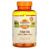 Sundown Naturals, Рыбий жир, 1000 мг, 144 мягких таблеток
