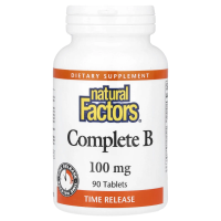 Natural Factors, Витамины «Все B», 100 мг, 90 таблеток