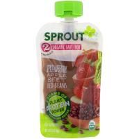 Sprout Organic, Детское питание, этап 2, клубника, яблоко, свекла и красная фасоль, 99 г