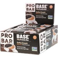 Pro Bar, Base, Protein Bar, Coffee Crunch, 12 Bars, 2.46 oz (70 g) Each