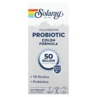 Solaray, Пробиотик Mycrobiome - Формула для толстой кишки 30 вег капсул