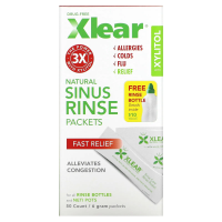 Xlear, Пакеты для полоскания пазух носа - Натуральные 50 шт