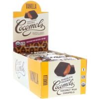 Cocomels, Органический продукт, карамель из кокосового молока в шоколаде, ваниль, 15 шт, 1 унц. (28 г) каждая