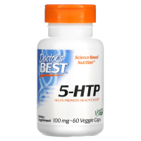 Doctor's Best, 5-HTP, 100 мг, 60 вегетарианских капсул