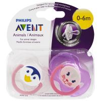 Philips Avent, Soft & Silicone Orthodontic Pacifier, 0-6 Months, 2 Pack