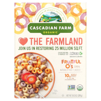 Cascadian Farm, Organic, фруктовые колечки, 10,2 унции (289 г)