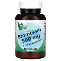 World Organic, Бромелайн (500 мг) 100 таблеток