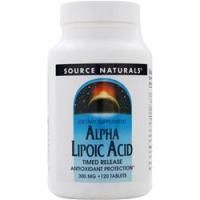 Source Naturals, Альфа-липоевая кислота - замедленное высвобождение (300 мг) 120 таблеток