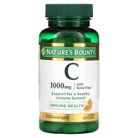 Nature's Bounty, Витамина C с шиповником, 1000 мг, 100 капсул с оболочкой