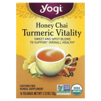 Yogi Tea, Honey Chai, Turmeric Vitality, 16 Tea Bags,  1.12 oz (32 g)