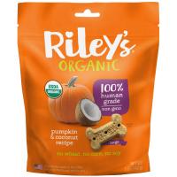 Riley’s Organics, Угощение для собак, Большая кость, Тыква и кокос, 5 унций (142 г)