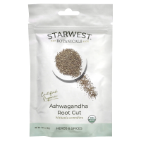 Starwest Botanicals, Органический нарезанный корень ашваганды, 40 г (1,41 унции)