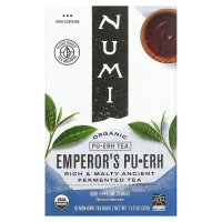 Numi Tea, Органический чай, Императорский Пуэр, 16 чайных пакетиков, 1,13 унц. (32 г)