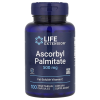 Life Extension, аскорбил пальмитат, 500 мг, 100 вегетарианских капсул